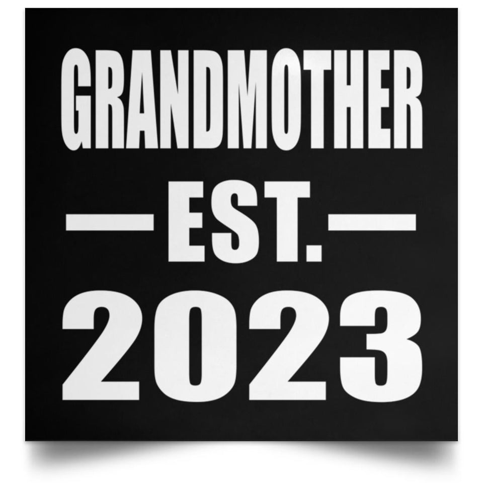 Grandmother Established EST. 2023 - Poster Square