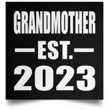 Grandmother Established EST. 2023 - Poster Square