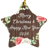 Merry Christmas & Happy New Year 2024 - Star Ornament A