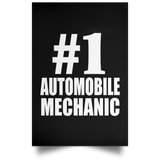 Number One #1 Automobile Mechanic - Poster Portrait