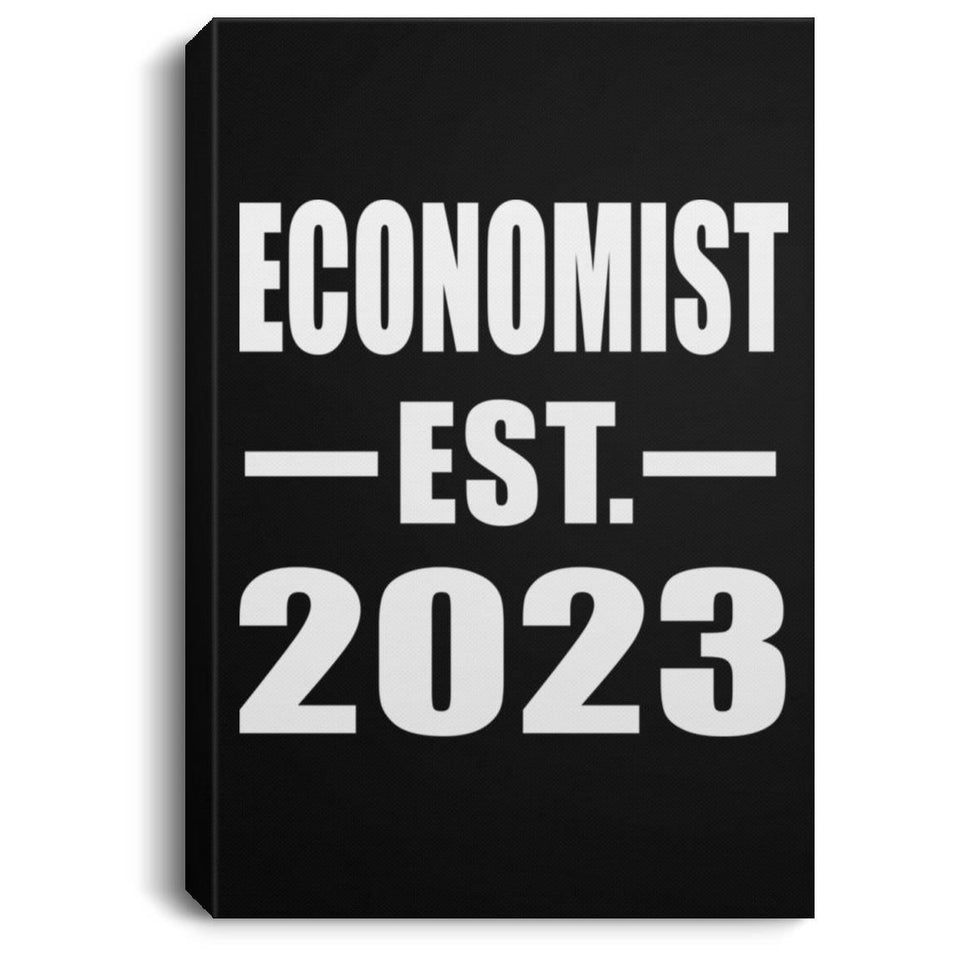 Economist Established EST. 2023 - Canvas Portrait