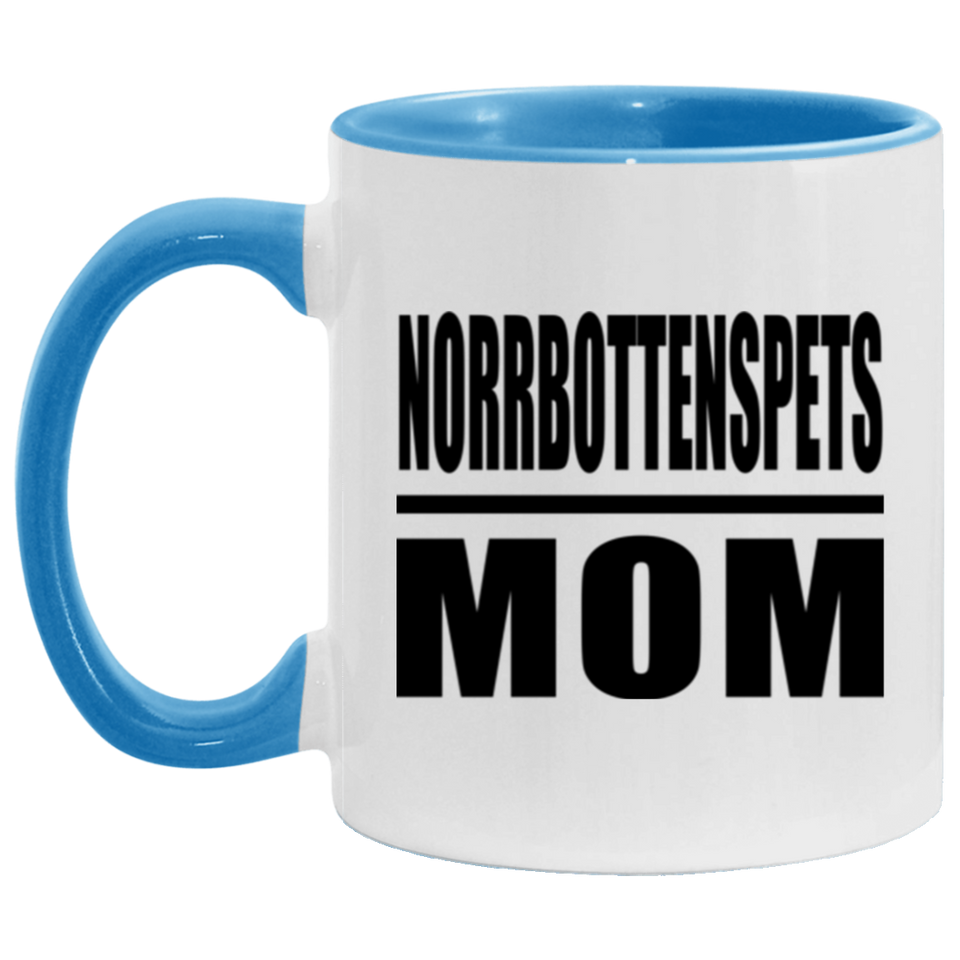 Norrbottenspets Mom - 11oz Accent Mug Blue