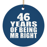 46th Anniversary 46 Years Of Being Mr Right - Circle Ornament