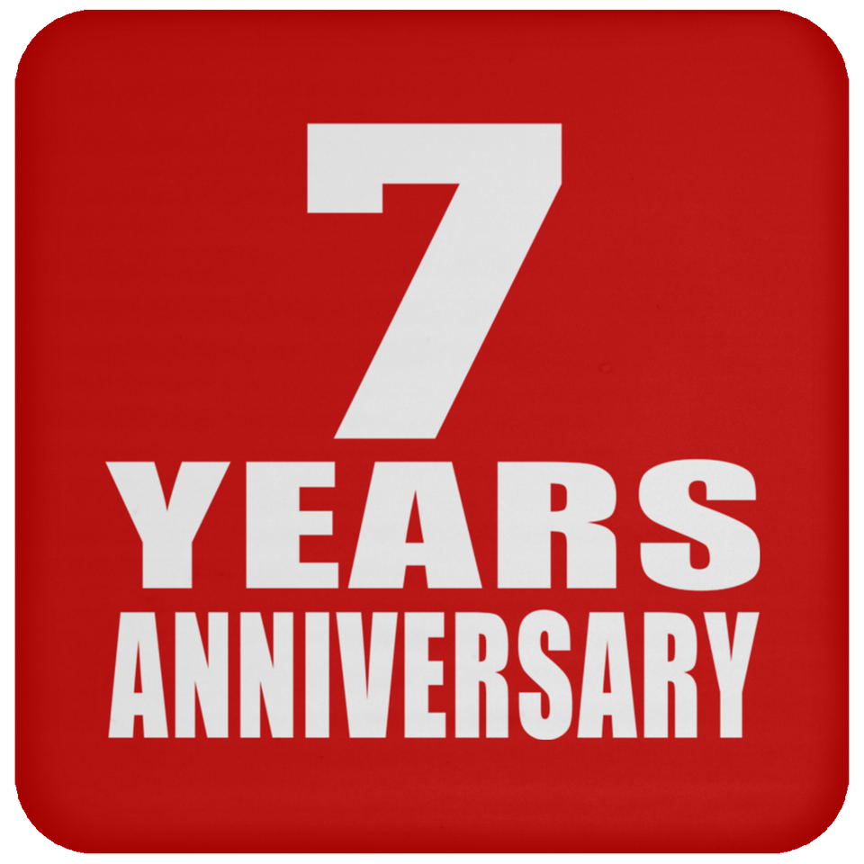 7th Anniversary 7 Years - Drink Coaster