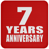 7th Anniversary 7 Years - Drink Coaster