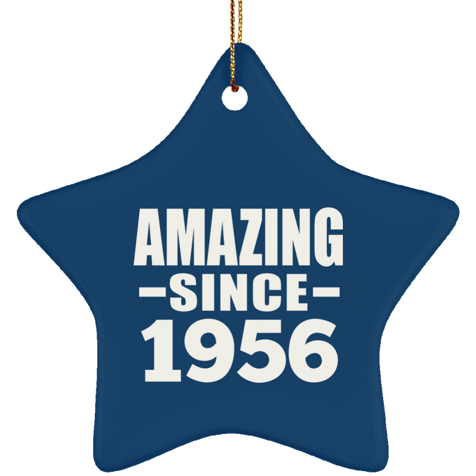 68th Birthday Amazing Since 1956 - Star Ornament