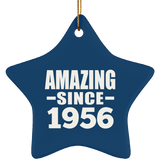 68th Birthday Amazing Since 1956 - Star Ornament