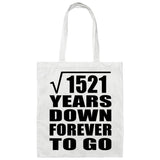 39th Anniversary Square Root of 1521 Years Down Forever To Go - Tote Bag White