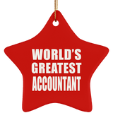 World's Greatest Accountant - Star Ornament