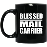 Blessed Mail Carrier - 11oz Coffee Mug Black
