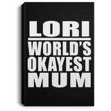 Lori World's Okayest Mum - Canvas Portrait