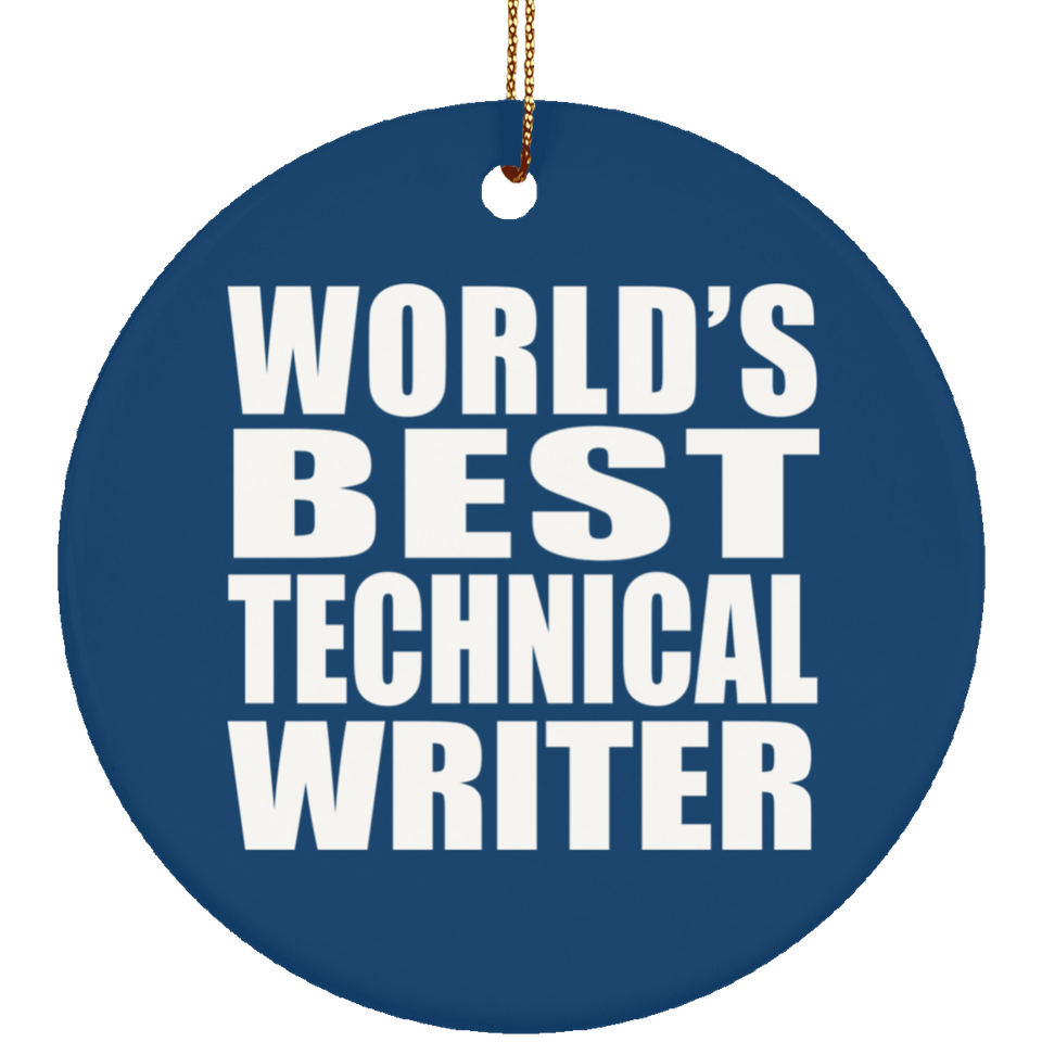 World's Best Technical Writer - Circle Ornament