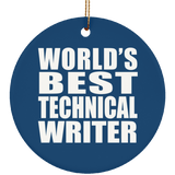 World's Best Technical Writer - Circle Ornament