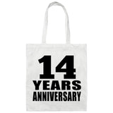 14th Anniversary 14 Years - Tote Bag White