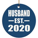 Husband Established EST. 2020 - Circle Ornament