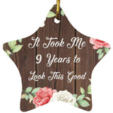 9th Birthday Took Me 9 Years To Look This Good - Star Ornament A