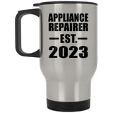 Appliance Repairer Established EST. 2023 - Silver Travel Mug