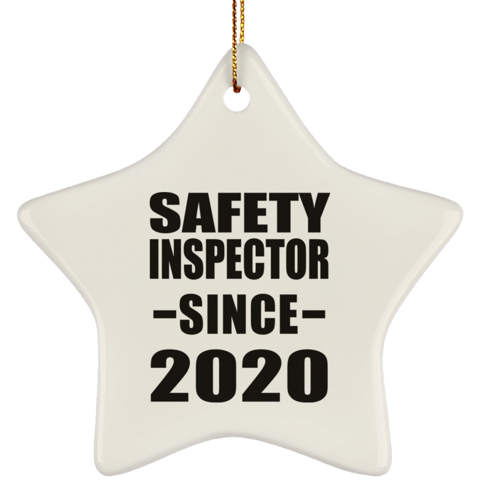 Safety Inspector Since 2020 - Star Ornament