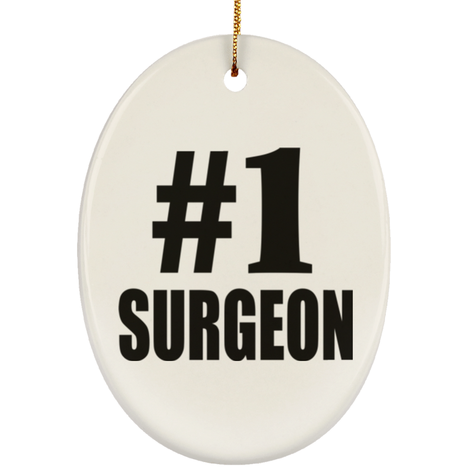 Number One #1 Surgeon - Oval Ornament
