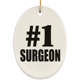 Number One #1 Surgeon - Oval Ornament