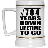28th Anniversary Square Root of 784 Years Lifetime To Go - Beer Stein