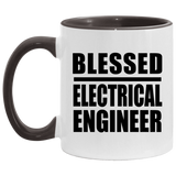 Blessed Electrical Engineer - 11oz Accent Mug Black