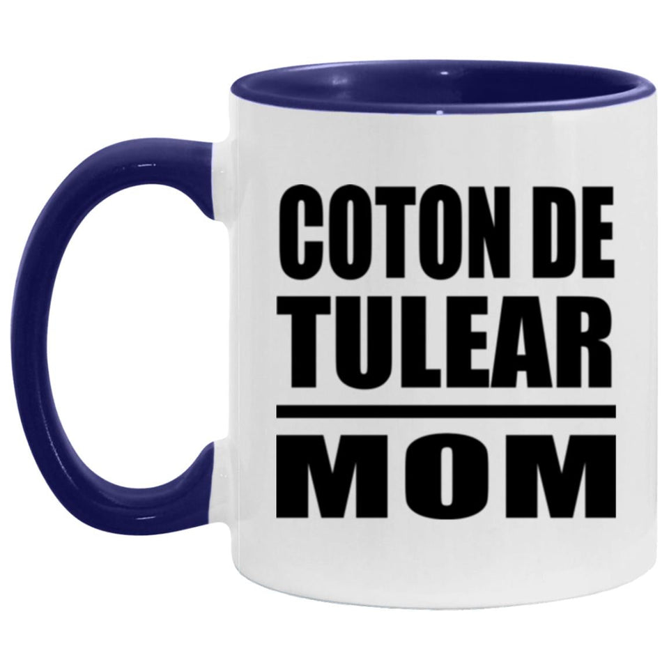 Coton De Tulear Mom - 11oz Accent Mug Purple