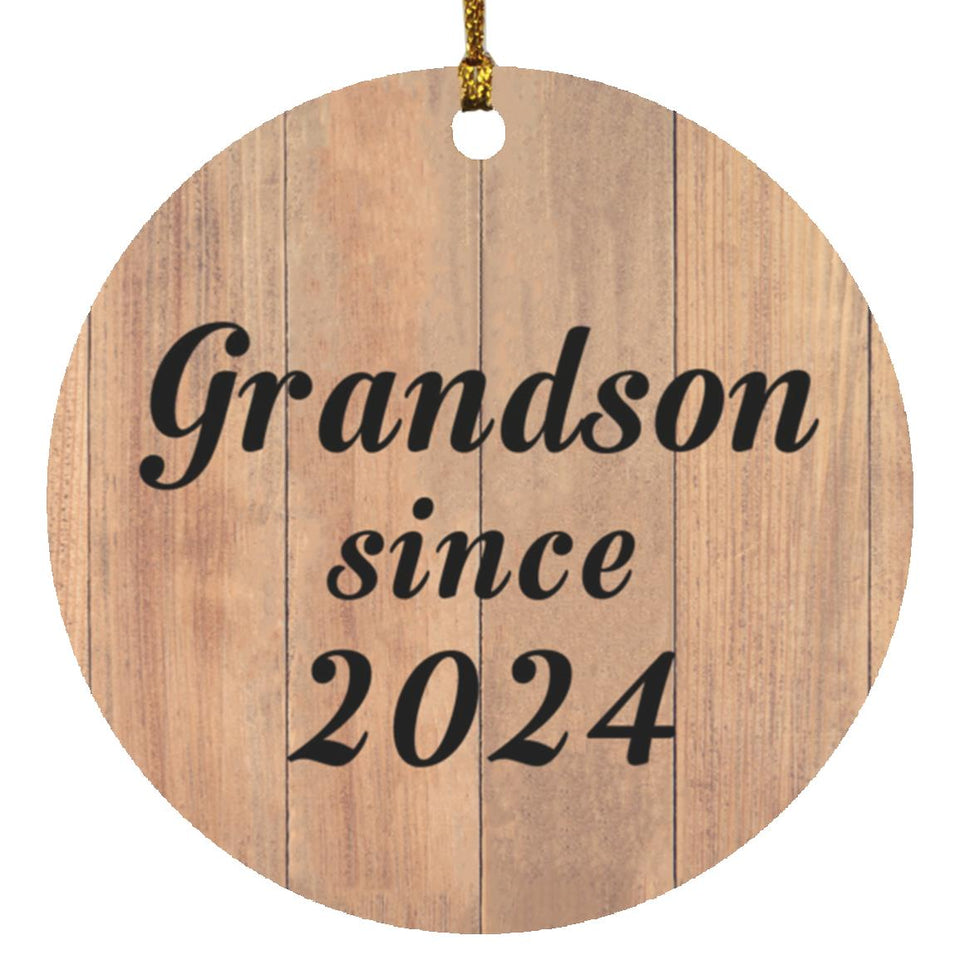 Grandson Since 2024 - Circle Ornament C