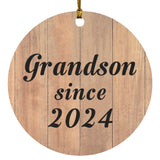 Grandson Since 2024 - Circle Ornament C