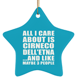 All I Care About Is Cirneco Dell'etna - Star Ornament