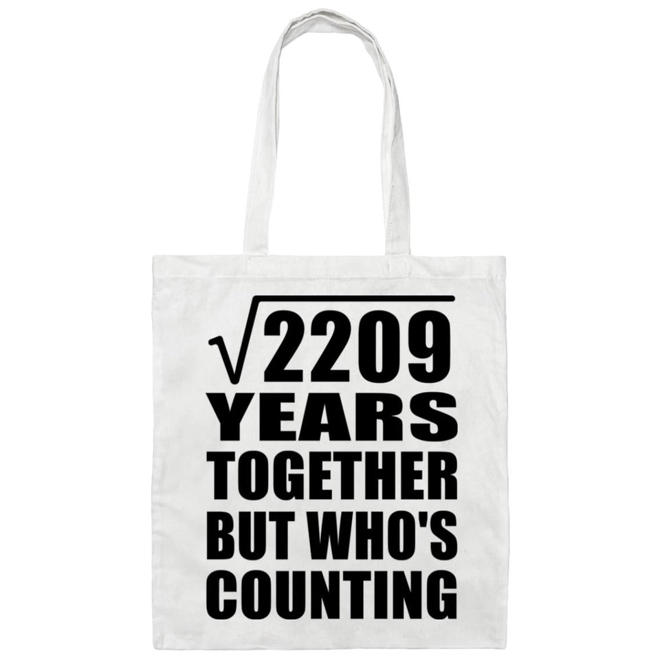 47th Anniversary Square Root of 2209 Years Who's Counting - Tote Bag White