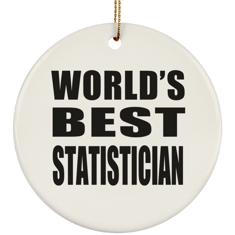 World's Best Statistician - Circle Ornament