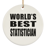 World's Best Statistician - Circle Ornament