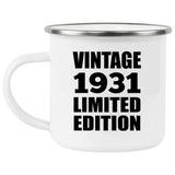 93rd Birthday Vintage 1931 Limited Edition - 12oz Camping Mug