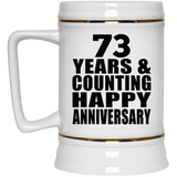 Happy 73rd Anniversary 73 Years & Counting - Beer Stein