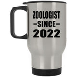 Zoologist Since 2022 - Silver Travel Mug