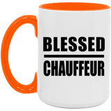 Blessed Chauffeur - 15oz Accent Mug Orange