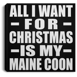 All I Want For Christmas Is My Maine Coon - Canvas Square