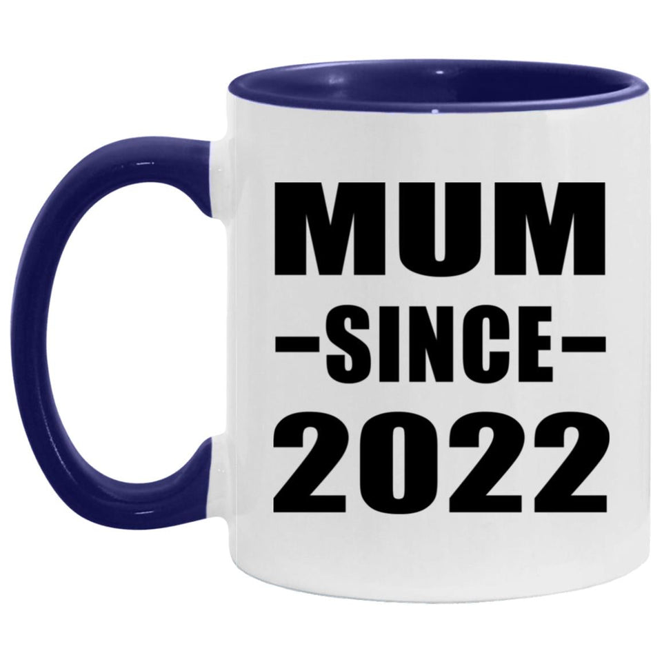 Mum Since 2022 - 11oz Accent Mug Purple
