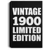 124th Birthday Vintage 1900 Limited Edition - Canvas Portrait