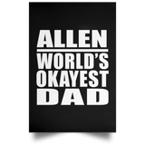 Allen World's Okayest Dad - Poster Portrait