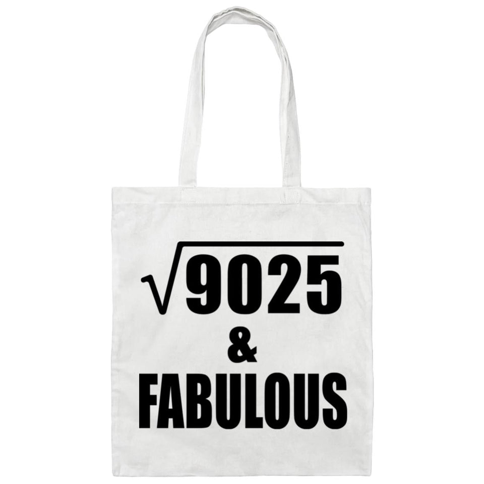 95th Birthday Square Root of 9025 & Fabulous - Tote Bag White