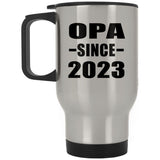 Opa Since 2023 - Silver Travel Mug