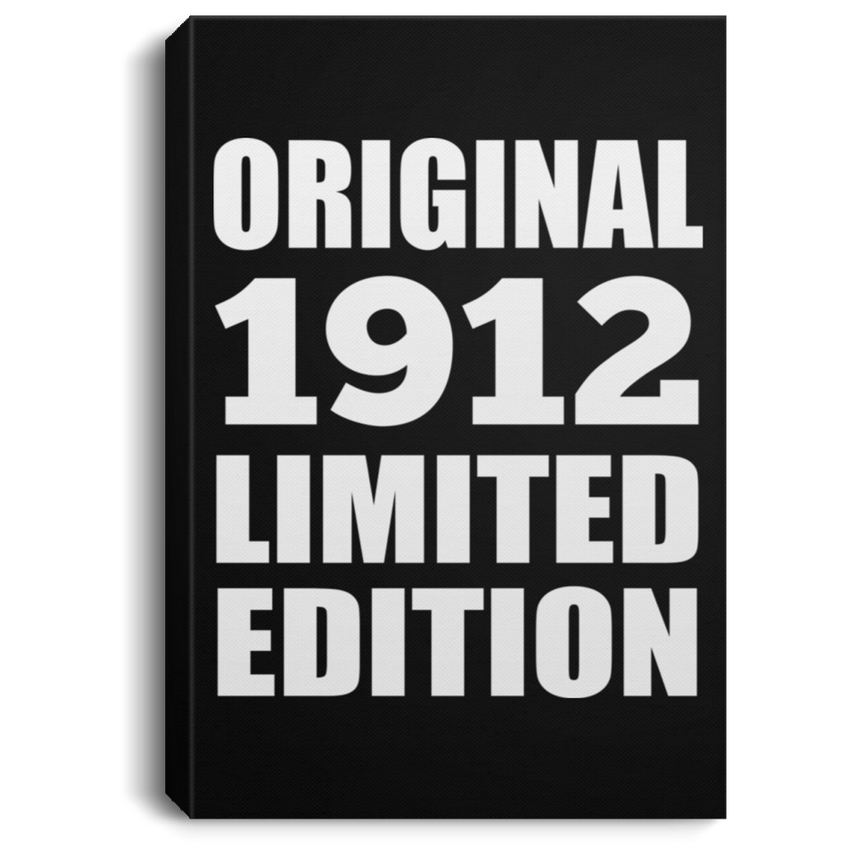 112th Birthday Original 1912 Limited Edition - Canvas Portrait
