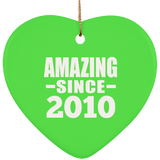 14th Birthday Amazing Since 2010 - Heart Ornament