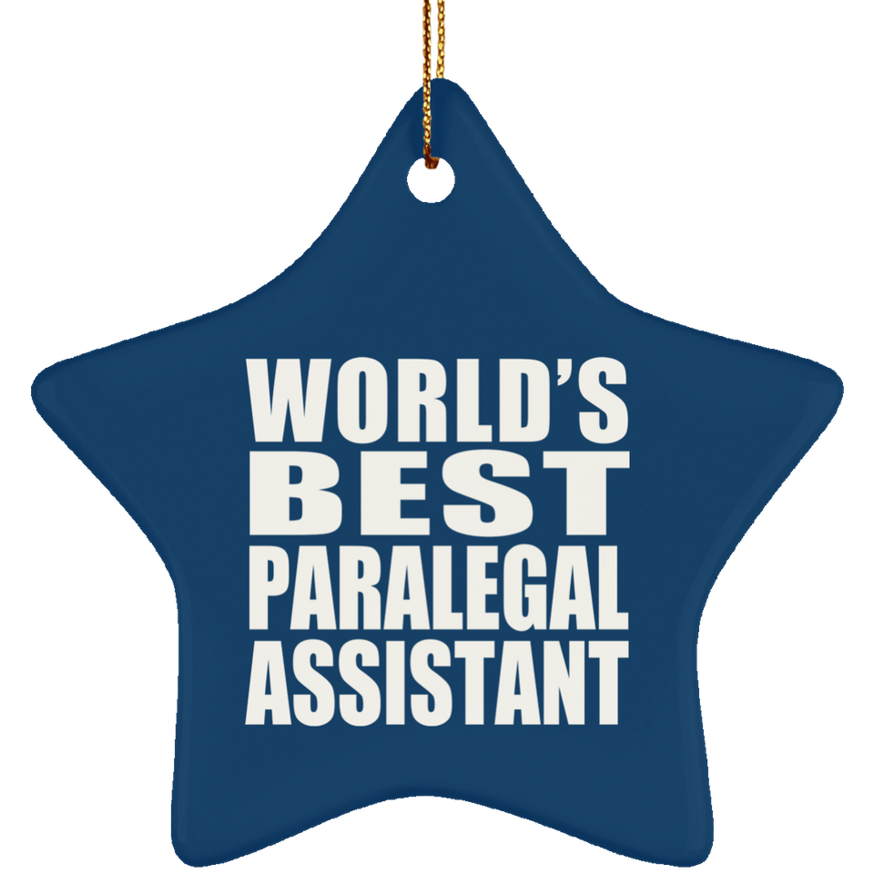World's Best Paralegal Assistant - Star Ornament