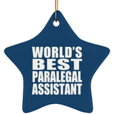 World's Best Paralegal Assistant - Star Ornament