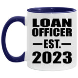 Loan Officer Established Est. 2023 - 11oz Accent Mug Purple