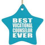 Best Vocational Counselor Ever - Star Ornament