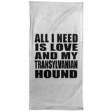 All I Need Is Love And My Transylvanian Hound - Hand Towel